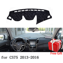 Latest Rose Pattern Non-slip Car Dashboard Cover Dash Mat Pad DashMat ANti-UV Car Sticker for changan CS75 2013-2017 Car Styling 2024 - buy cheap