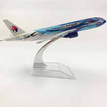 Malaysia Aeroplane model Boeing 777 airplane 16CM Metal alloy diecast 1:400 airplane model toy for children Free shipping 2024 - buy cheap
