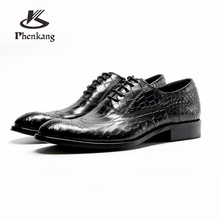 Sapatos formais masculinos de couro genuíno vestido oxford sapatos para homens vestir casamento negócios escritório sapatos masculinos com cordões sapatos masculinos 2020 2024 - compre barato