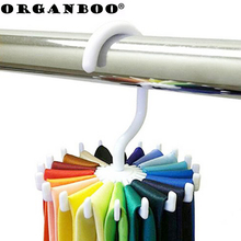 360 Degree Tie Hanger Holds 20 Neck Ties Tie Organizer White Storage Holders Rotating Tie Rack Adjustable 2024 - buy cheap