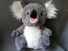 Новый стиль, серый цвет, большой размер, 35 см, мультяшный коала, мягкая кукла, декоративная подушка, игрушка, подарок на день рождения, b2451 2024 - купить недорого