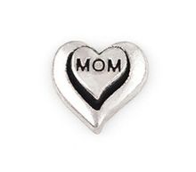 20PCS/lot Silver Plated Mom Word Letter Charm, DIY Heart Floating Locket Charms Fit For Magnetic Memory Locket 2024 - buy cheap