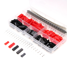 480Pcs/lot Wire Jumper Pin Connector Dupont Male/Female 2.54mm Red Black Electrical Wire Cable Housing Kit with Box 2024 - buy cheap