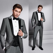 Jacket + Pants + Vest 3 Piece Men Classic Suit For Business Groom Dinner Prom Smoking 2024 - buy cheap