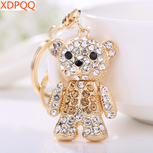 XDPQQ fashion creative keychain cartoon bear keychain metal jewelry gift simple car keychain bag hanging ornaments 2024 - buy cheap