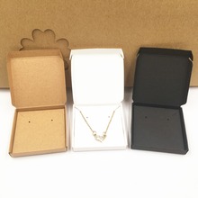 Caja rectangular de papel Kraft, embalaje de joyería, cajón, caja de regalo para pendientes, pulseras y anillos, 24 juegos 2024 - compra barato