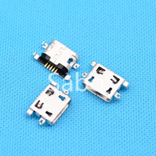Micro conector fêmea tipo b, conector micro usb 5 pinos conector para telefone móvel, soquete de carregamento de 5 pinos, com 10 peças 2024 - compre barato