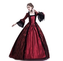 Cosplay Medieval Palace Princess Dress Adults Halloween Costumes for Women 2021 Lace Long Sexy Plus Size Party Helloween Costume 2024 - buy cheap