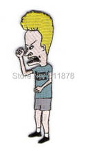 4" Beavis and Butthead Figure Die-Cut Logo Uniform Movie TV Series Costume Cosplay Embroidered Emblem applique iron on patch 2024 - buy cheap