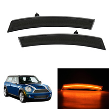 2PCS Smoke Lens Front Amber LED Side Marker Turn Signal Light For MINI Cooper R50 R53 R52 Covertible 2024 - buy cheap