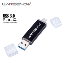 WANSENDA OTG USB Flash Drive USB 3.0 Pen Drive 256GB 128GB 64GB 32GB 16GB 8GB Pendrive 2 in 1 Micro USB Stick Memory Disk 2024 - buy cheap