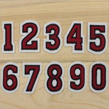 Number Patches Word Embroidered Iron on Patch Figure Digit for DIY Stripes Motif Appliques Garment Clothes Badge 2024 - buy cheap