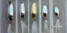 5PCS Fishing Spoon Lure Treble Hook Spinner baits 5g~12g 2024 - buy cheap