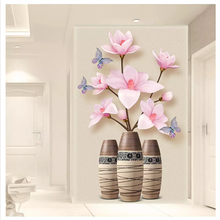 beibehang HD stereo fashion stereo papel de parede 3d wallpaper embossed magnolia porch decorative painting classic background 2024 - buy cheap