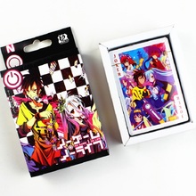 54 Sheets/Set Anime NO GAME NO LIFE Poker Cards Cosplay Board Game Cards Postcard Fans Gift 2024 - buy cheap