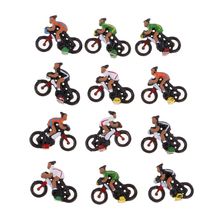 Pack of 12 Miniature Plastic 2cm 1:87 HO Model Cyclist Rider DIY Diorama Landscape Scenery Layout Parts 2024 - buy cheap