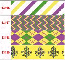 16mm-75mm Colorful Stripes Dots Carnival Mask Printed Grosgrain/Foe Ribbon Geometric Pattern DIY Mardi Gras Party 50yards/roll 2024 - buy cheap