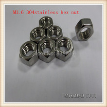 1000pcs high quality 304 stainless steel din934  m1.6 hex nut 2024 - buy cheap