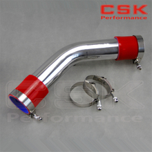 SILVER 50mm 2" 45 degree Aluminum Turbo Intercooler Pipe Piping+RED silicon hose +t bolt clamps 2024 - buy cheap