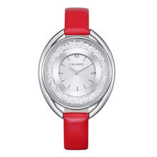 Cagarny-relojes de vestir para mujer, reloj de pulsera de cuarzo a la moda, de cristal, femenino, 2018 2024 - compra barato