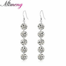SILV brand hot sell fashion ladies drop earrings 925 silver earrings sterling silver jewelry!!  5 pcs CZ earrings 2024 - buy cheap