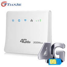 TIANJIE Unlocked 300Mbps Router Wireless Wifi 3G 4G GSM Lte Cpe Mobile With Lan Port Support Sim Card Slot 2024 - buy cheap