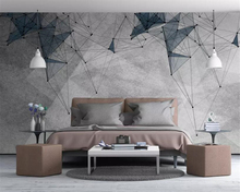 beibehang Modern silk material Nordic personality abstract geometric lines mural TV background wall papel de parede 3d wallpaper 2024 - buy cheap