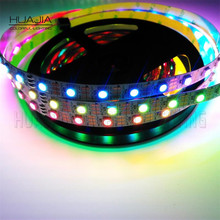 5M White/Black PCB WS2812 Digital RGB LED Strip Light 60Pixel LEDs 5050 RGB SMD WS2811 IC WS2812B IC Water Flash Color DC5V IP30 2024 - buy cheap