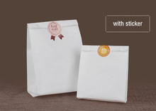 New 50pcs White/Kraft Paper Small Window Bag Coffee/Nuts/Tea Storage Ziplock Bag Snack Biscuit Window Storage Bags 2024 - buy cheap