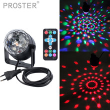 Crystal Magic Ball Led Stage Lamp 7 Mode Sound IR Remote Control 3 Colors 3W Disco Party Lights Christmas Projector Lighting 2024 - buy cheap