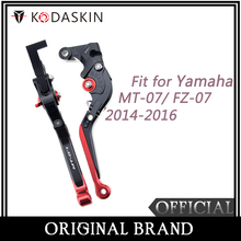 Kodaskin alavancas de embreagem e freio dobráveis, extensível, para yamaha drive, mt07, fz07, 2014-2018 2024 - compre barato