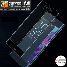 3D Curved Edge Full Cover Tempered Glass for Sony Xperia XZ2  XZ1 Screen Toughened Glass Protective Film Sony Xperia XZ2 Compact 2024 - buy cheap