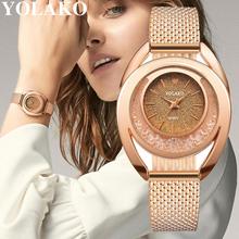YOLAKO 2019 Best Sell Watch Women Casual Quartz Plastic Leather Band Strap Watch Analog Wrist Watch reloj mujer Dropshipping Q 2024 - buy cheap