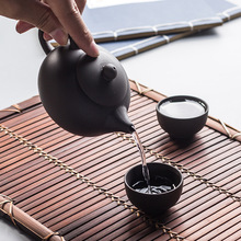 Teteras auténticas Yixing kungfú chino, juego de té pequeño de arcilla púrpura, hervidores, envío directo 2024 - compra barato