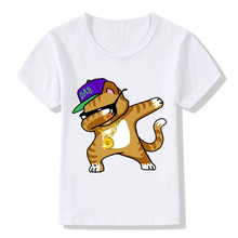 Dabbing Unicorn Cartoon Funny Boys T shirt Kids Rabbit/Cat/Panda/Dog Summer T-shirt Baby Girls Clothes,ooo2081 2024 - buy cheap