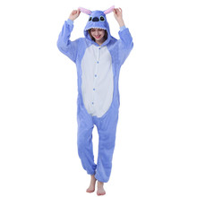 Kigurumi-Pijama de punto de animales para fiesta, disfraz de franela, ropa de dormir de dibujos animados 2024 - compra barato