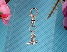 Cowboy Shoes Keychain Vintage Silver Charm For Keys Car Key Ring Souvenir Gift Couple Handbag Key Chain Jewelry DIY Gifts Z297 2024 - buy cheap