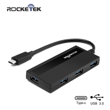 Rocketek multi otg usb type c 3.0 hub 4 port type-c adapter usb-c splitter Power Interface for MacBook Air pc laptop accessories 2024 - buy cheap