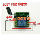 Frete grátis 12 V 1ch controle de acesso porta Automática/Bloqueio de rf sistema de interruptor de controle remoto sem fio 1receiver & 3 relé transmissor - especificações