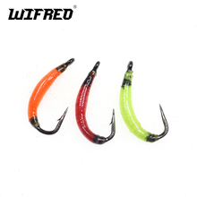 [6 PCS]  #8 garden worm fly Earth worm fly for fresh water fish Trout Perch Bluegill Whitefish Fly Fishing Nymph Bugs 2024 - buy cheap