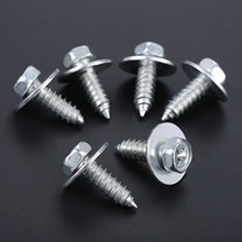 20Pc Silver Metal Rivets Body Screw Interior Door Trim Panel Retainer Clips Auto Hex Bolts Car Fender Engine Body Fastener Clips 2024 - buy cheap