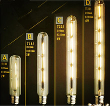 Bombilla LED Edison E27, 2/4/6W, Vintage, T10, T185, T225, T30, 2 uds. 2023 - compra barato