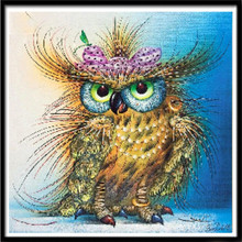 New Diamond Painting Night Owl Diamond Embroidery Decoration For Home Diamond Embroidery Animalspainting By Numbers Pictures 2024 - buy cheap