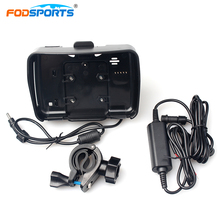 Fodsports motorcycle gps navigation accessories cradle holder with power cable with mounting bracket 2024 - buy cheap