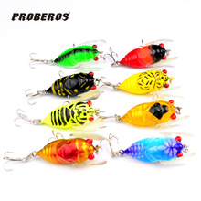 Lot 8pcs Fishing Lure 1.8"-45.7mm/0.221oz-6.26g fishing tackle 4color Minnow fishing wobblers bait artificial lures 2024 - buy cheap