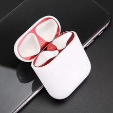 Polvo de Metal guardia película para los AirPods de Apple 1 2 cubierta Ultra fina auricular pegatina protectora auricular protector de piel para los AirPods 2024 - compra barato