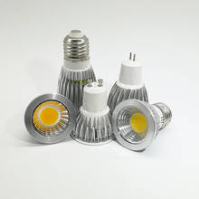 E14 E27 GU10 bombilla LED para lámpara, 110V 220V 3W 5W 7W 9W MR16 LED regulable COB LED del punto de luz de aluminio de AC85V-265V GU5.3 foco 2024 - compra barato