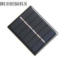 Миниатюрная солнечная панель BUHESHUI, новинка, 0,6 Вт, 3 в, солнечные фотоэлектрические панели, модуль солнечной энергии, зарядное устройство, игрушечная панель «сделай сам», 65*70 мм 2024 - купить недорого