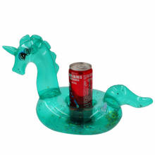 Новый держатель для напитков Pegasus в виде единорога, водная забавная игрушка для бассейна, надувные плавающие летние пляжные вечеринки, Детские подстаканники для телефона 2024 - купить недорого