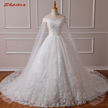 White Ivory Ball Gown Wedding Dresses Women Princess Weeding Weddingdress Tulle Lace 2019 Bride Bridal Plus Size Wedding Gowns 2024 - buy cheap